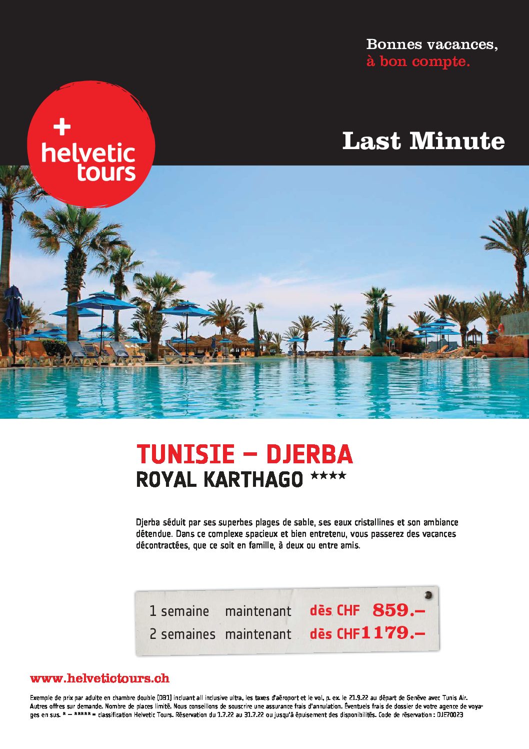 OFFRE SPECIALE – TUNISIE